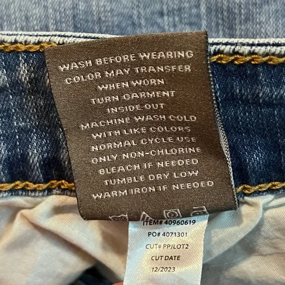 Torrid Plus Size 24 Denim Midi Skirt Front Slit‎ Raw Hem NWT - Picture 6 of 7